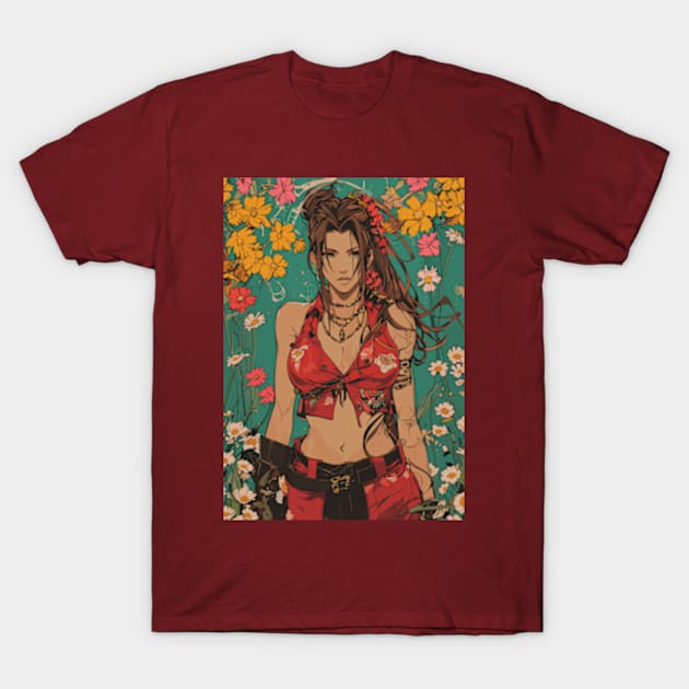 Aerith Gainsborough FF7 Final Fantasy VII Rebirth T-Shirt by moreirapod